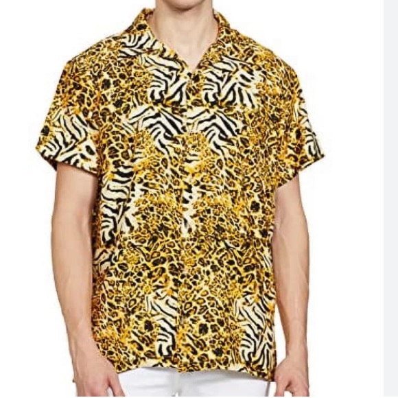 Stylore Other - NWT Stylore men’s button down short sleeve animal, print shirt size XXL & XL